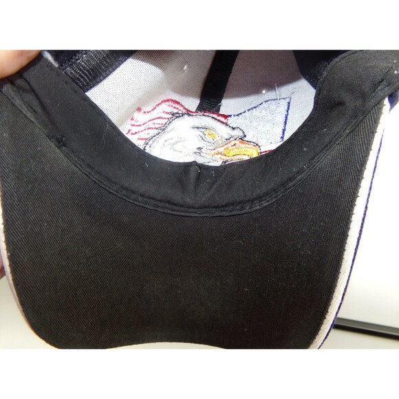 USA Eagle American Flag Hat Adjustable Baseball Cap Adult Men Navy Blue - Picture 5 of 6